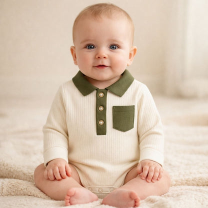 Baby body | Voks - med - mig | Hvid - Vores Dreng