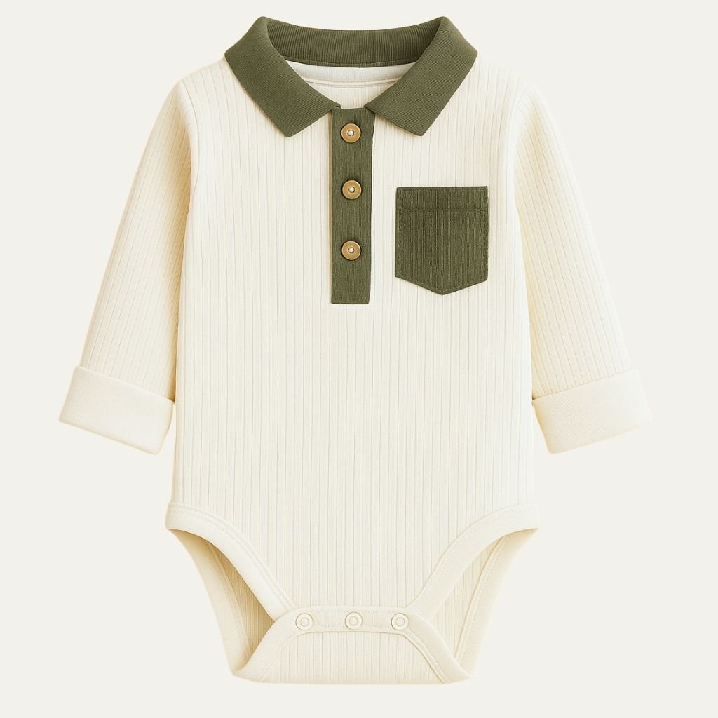 Baby body | Voks - med - mig | Hvid - Vores Dreng