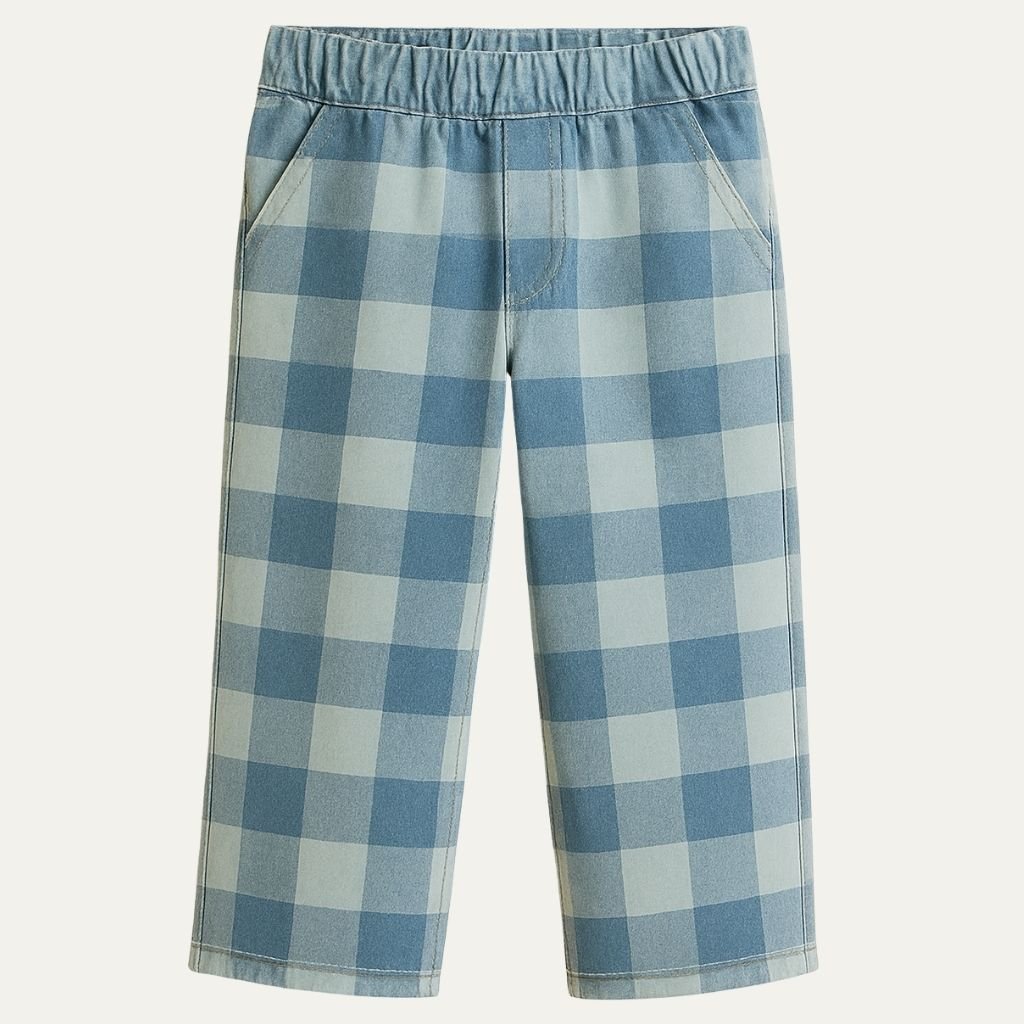 Jeans | Voks - med - mig | Blå tern - Vores Dreng