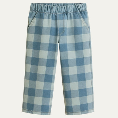 Jeans | Voks - med - mig | Blå tern - Vores Dreng