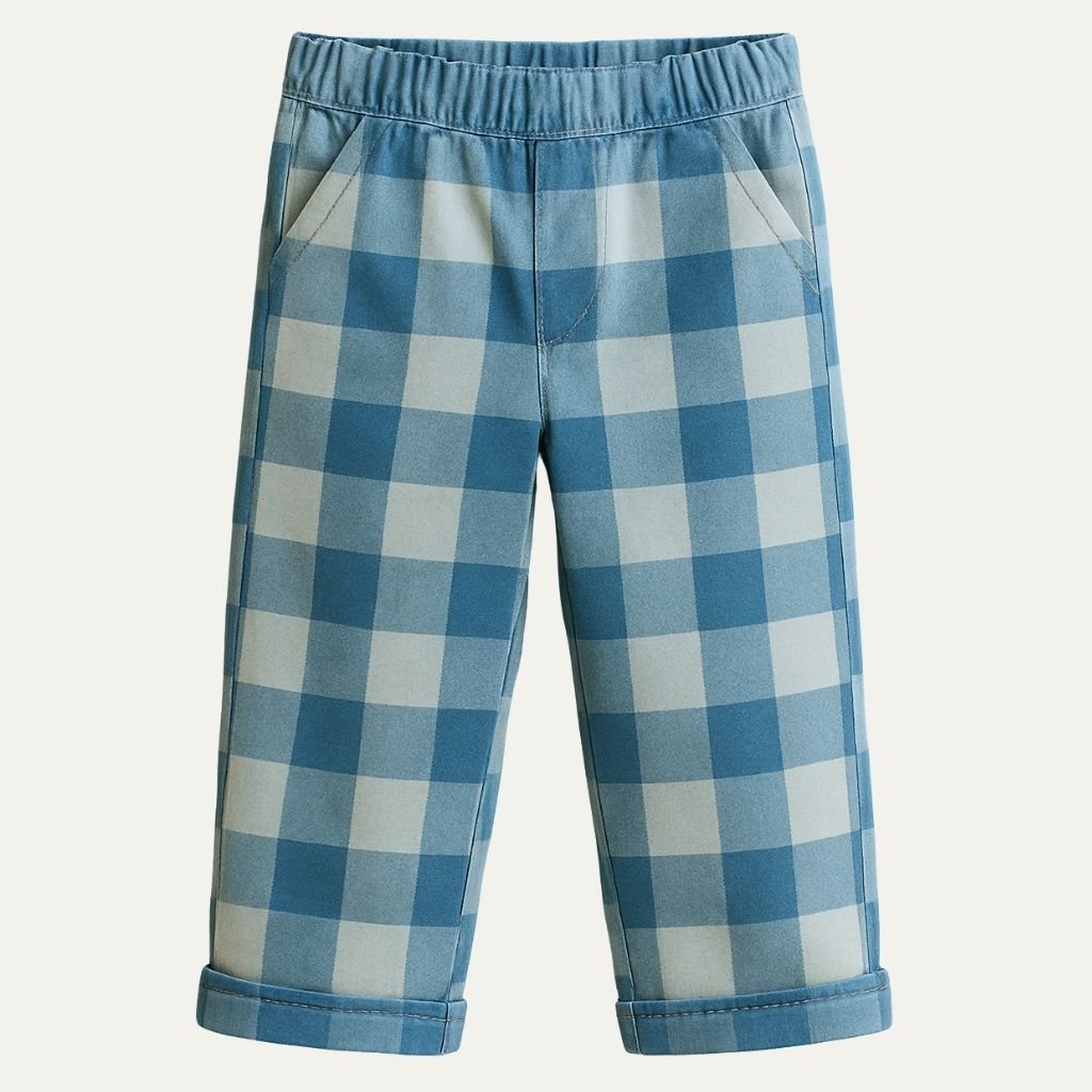 Jeans | Voks - med - mig | Blå tern - Vores Dreng