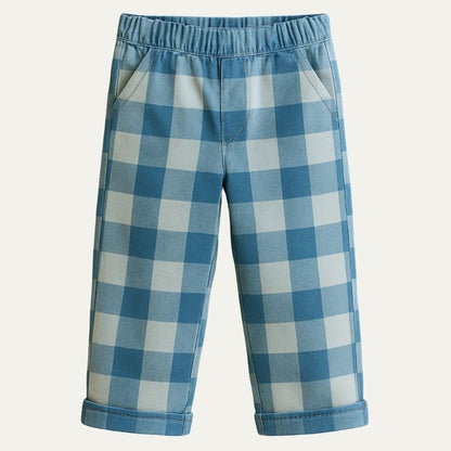 Jeans | Voks - med - mig | Blå tern - Vores Dreng