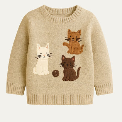 Trøje | Voks - med - mig | Med Katte - Vores Dreng